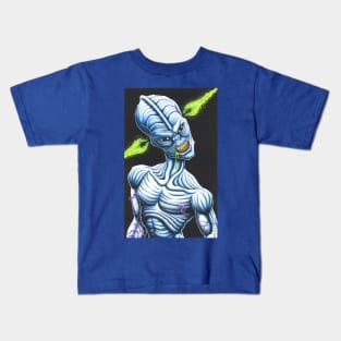 Mind Control Alien - color Kids T-Shirt